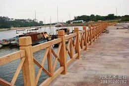 河道水泥仿木護(hù)欄